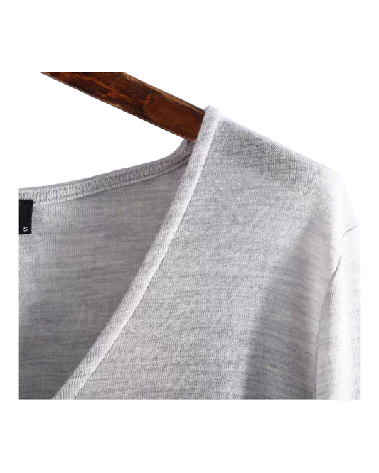 Long-Sleeved Woollen Top