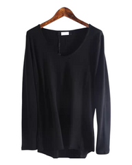 Long-Sleeved Woollen Top