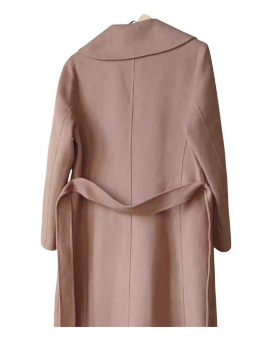 Women's Brown Woollen Trench Coat
