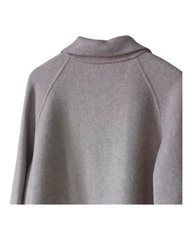 Long Button-Up Woollen Coat