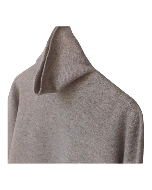 Brown Cashmere Turtleneck Jumper