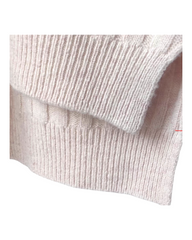 High-Neck Knitted Textured Merino Wool Jumper