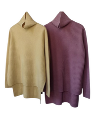 Women's 100% Merino Wool Turtleneck Jumper