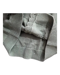 Button-Up Cardigan with Texture Pattern