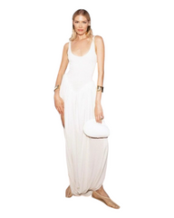 Sleeveless Pleated Summer Dress with Split