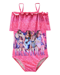 Taylor Swift One-Piece Swimsuit with Ruffle