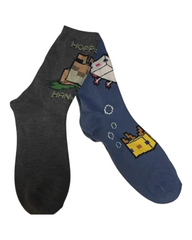 Boys' Cotton Minecraft Patterned Socks Set