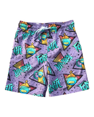 Patterned Swim Shorts with Draw String