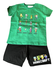 Minecraft Graphic T-Shirt and Shorts Set