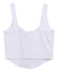 Cropped Sleeveless Corset Bodice Top