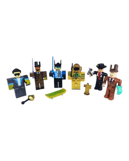 Six-Piece Boxed Accessorised Roblos Character Figurine Set