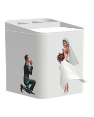 Tissue Box Holder with Interactive Tissue Design