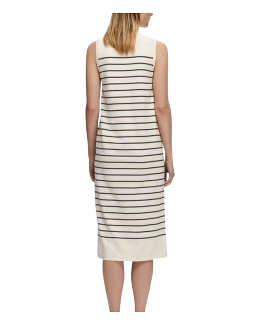 Sleeveless Long Striped Maxi Dress