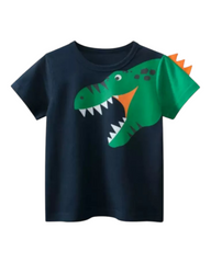 Graphic T-Shirt with Dinosaur Design