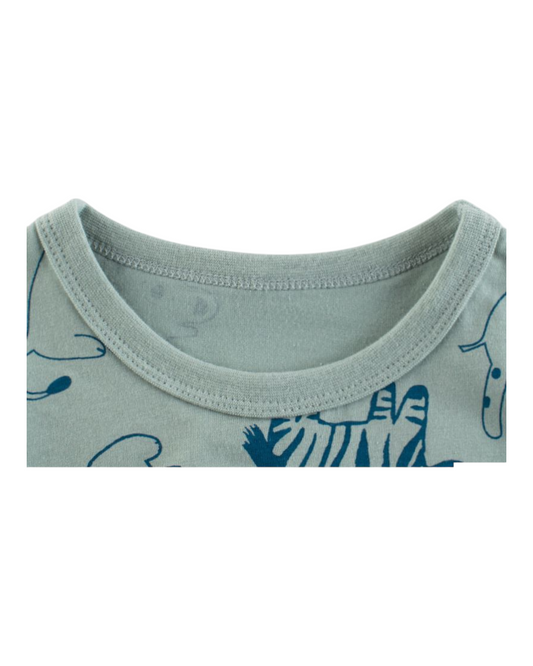 Animal Patterned 100% Cotton T-Shirt