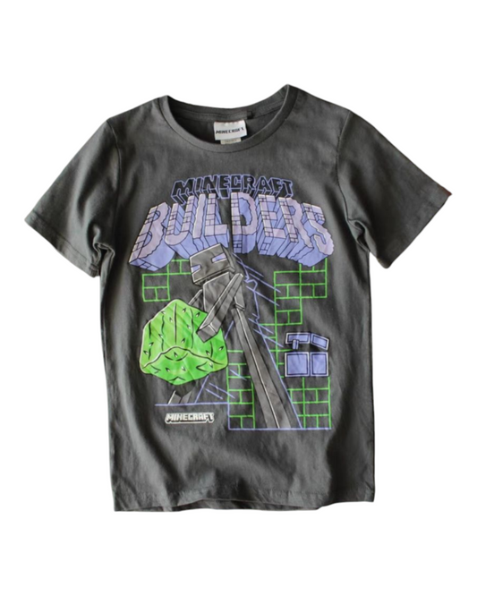 Minecraft Builders Graphic T-Shirt with Enderman