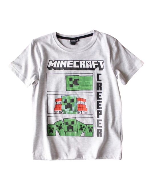 Minecraft Creeper Patterned Graphic T-Shirt