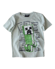 Minecraft Creeper Patterned Graphic T-Shirt