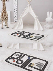 Carpet Car Play Rug, 59'' x 39.4'' Large Play Rug for Playroom Educational Learning Car Mat
