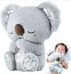 4 Models Soothing Breathing Koala Plush Soft Toys with Light and Music