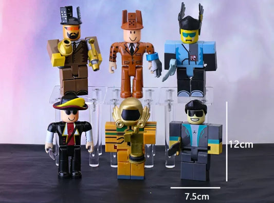 Six-Piece Boys' Roblox Character Figurine Toy Set