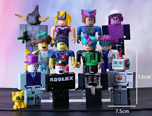Twelve-Piece Roblox Character Figurine Set