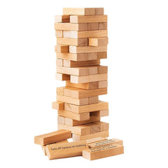 Naughty Tower Stacking Wooden Block Game