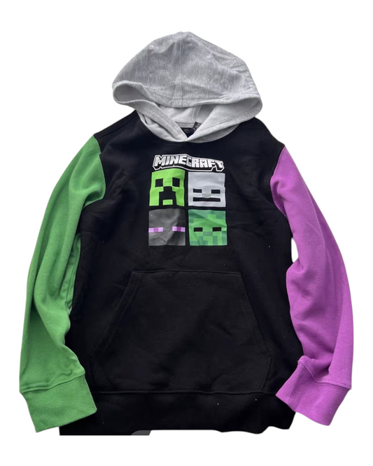 Minecraft Hoodie with Mismatched Sleeves