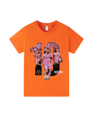 100% Cotton Messi #10 Graphic T-Shirt for Kids