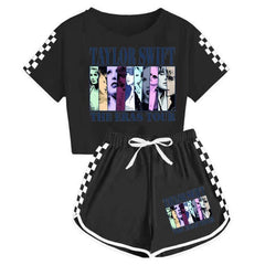 Taylor Swift Graphic Cotton Top with Short Set