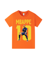 Kylian Mbappe #10 Soccer Jersey for Kids Short Sleeve Football Tee
