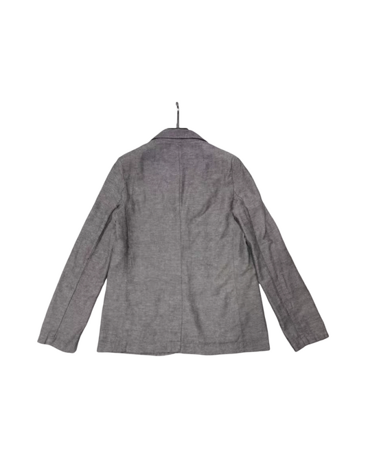 Tailored Gray Linen Blazer – Breathable Lightweight Casual Suit Jacket