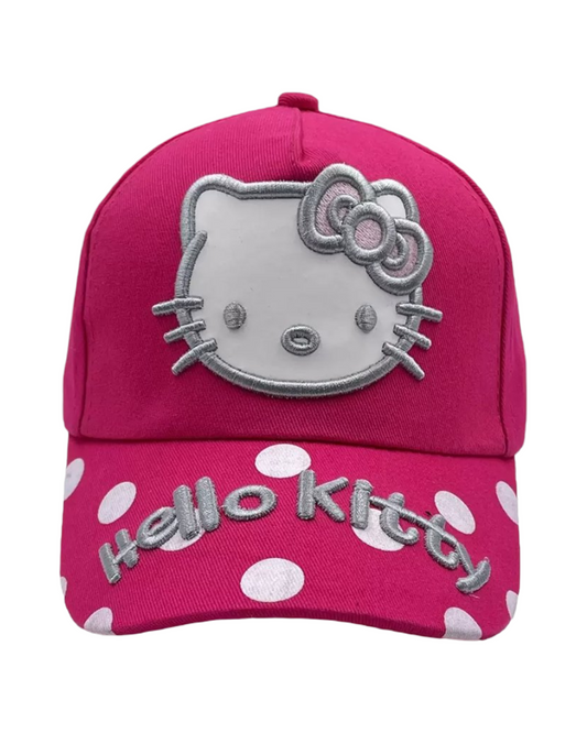 Hello Kitty Graphic Girls Embroidered Baseball Cap