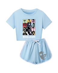 Michael Jackson Graphic Print Girls Outfit Set