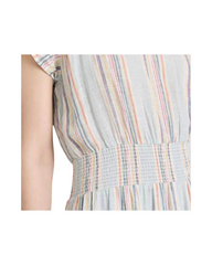 Pastel Stripe Midi Summer Dress