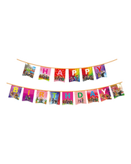 Roblox Patterned Birthday Party Flag Banner