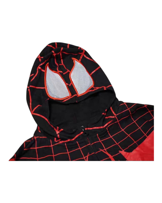 Boys' Spiderman Zip-Up Hooded Jacket