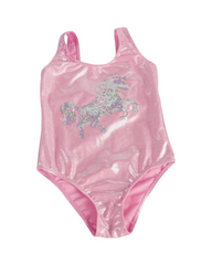 Unicorn Patterned One-Piece Swimsuit