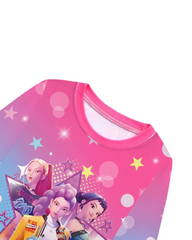 Kids K-Pop Demon Hunter Inspired Long Sleeve Pyjama Set