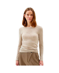 Elegant Merino Wool Long Sleeve Top