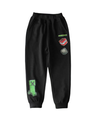 Black Minecraft Track Pants