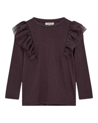 Long Sleeve Ruffle Detail Shirt