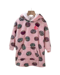 Cozy Donut Oodie – Oversized Fluffy Hoodie Blanket for Ultimate Comfort