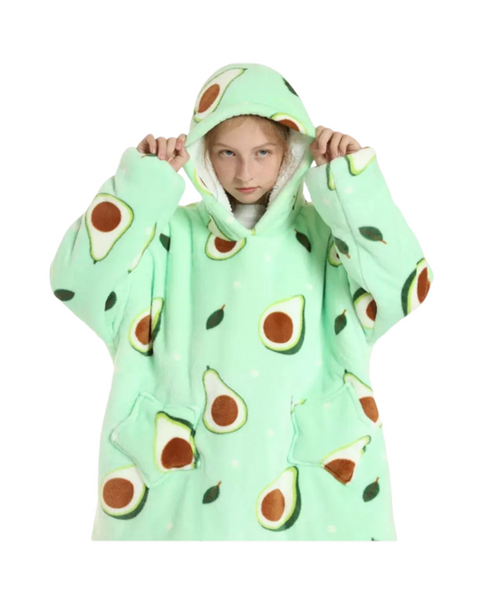 Oversized Kids Fluffy Hoodie Blanket – Warm & Snuggly Oodie