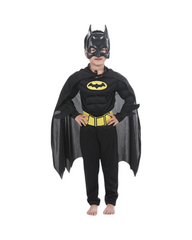 Black Superhero Kids Costume Set