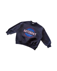 Graphic Oversized Sweatshirt – Soft Fleece Pullover Jumper for Toddlers & Young Children