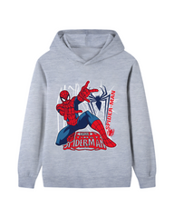 Oversized Relaxed Spiderman Print Hoodie