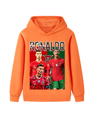 Ronaldo CR7 Graphic Kids Hoodie – Football Pullover Sweatshirt