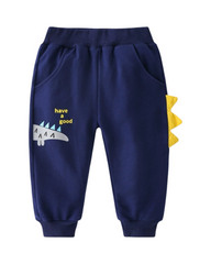 Dinosaur Spike Jogger Pants for Toddler Boys Soft Cotton Sweatpants