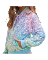 Sparkle Sequin Bomber Jacket